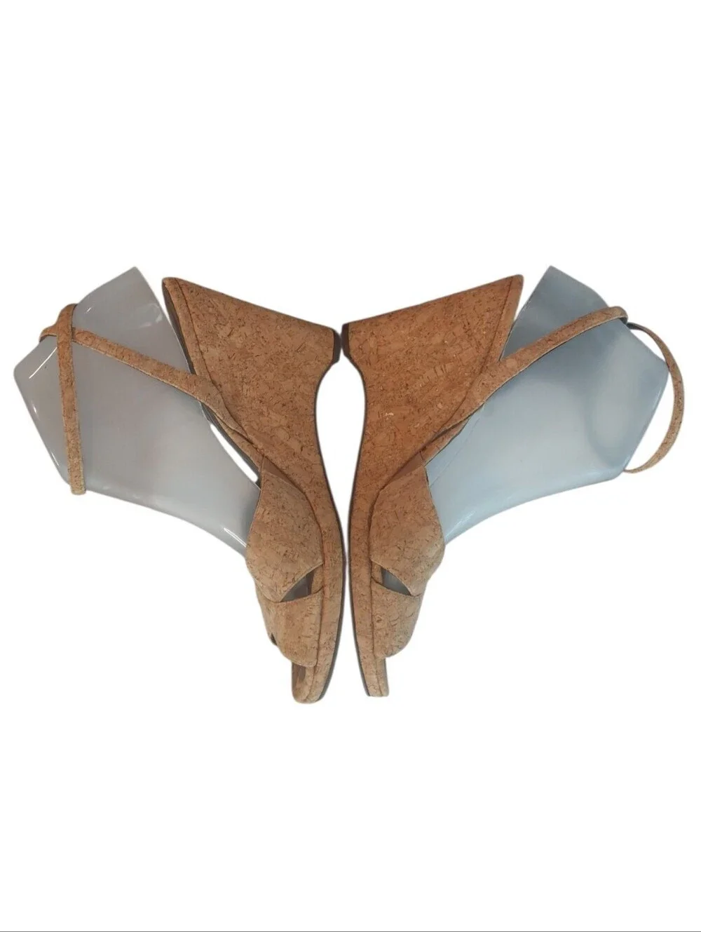 Donald J. Pliner Natural Tan Cork Wedge Sandals Size 8.5